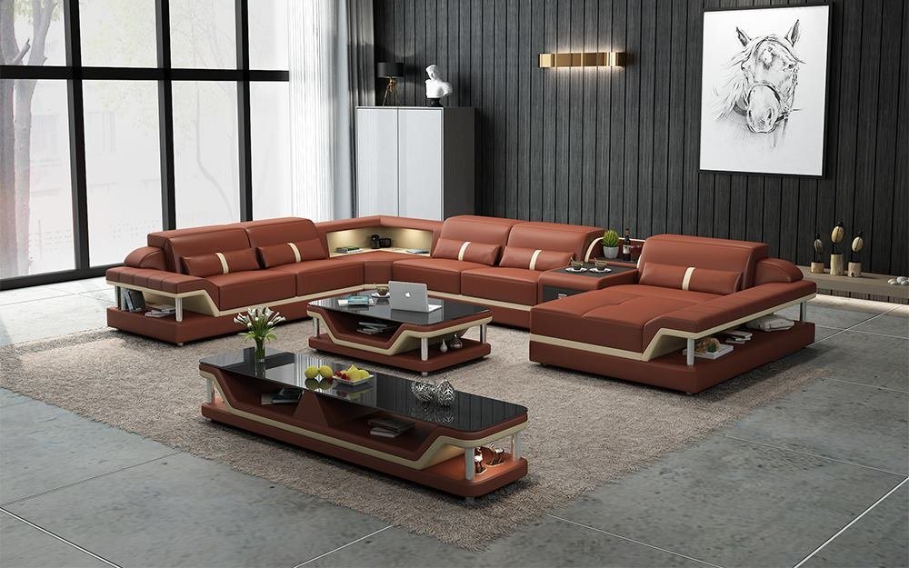 JVmoebel Ecksofa Designer Wohnlandschaft U-Form Couch Ecksofa Polster, Made in Europe von JVmoebel