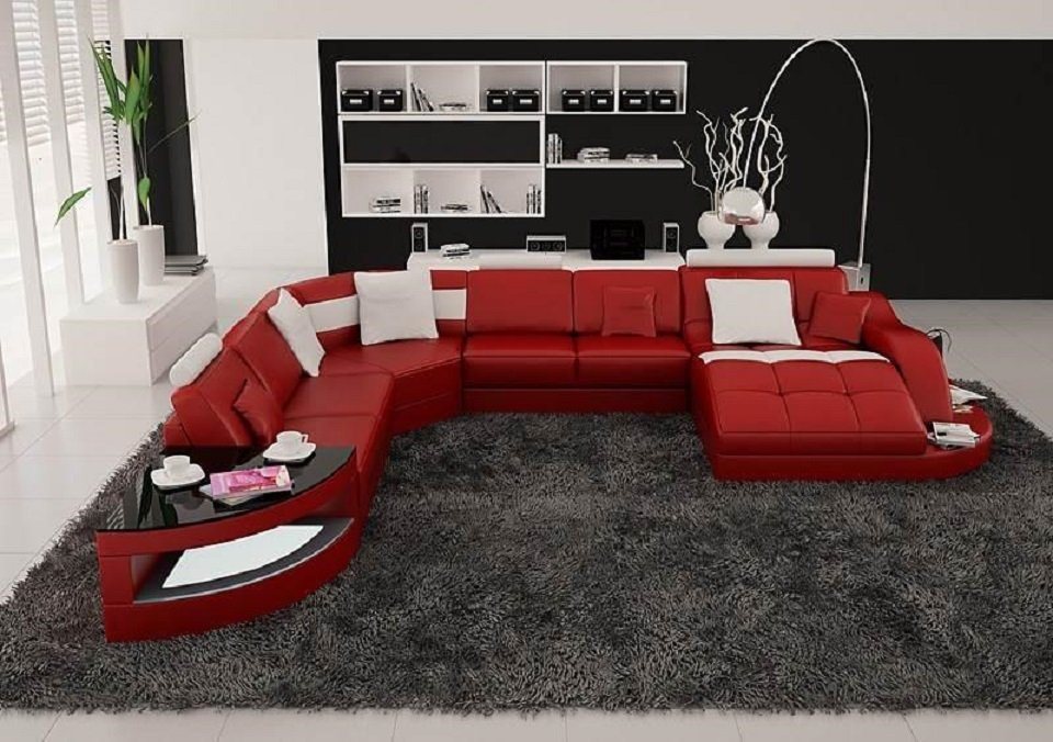 JVmoebel Ecksofa Designer Wohnlandschaft U-Form Couch Ecksofa Polster Garnitur, Made in Europe von JVmoebel