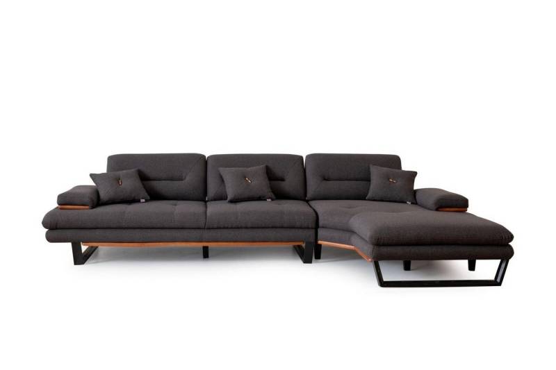 JVmoebel Ecksofa Designer grau Ecksofa L-form Modern möbel wohnzimmer Eckgarnitur, 1 Teile, Made in Europa von JVmoebel