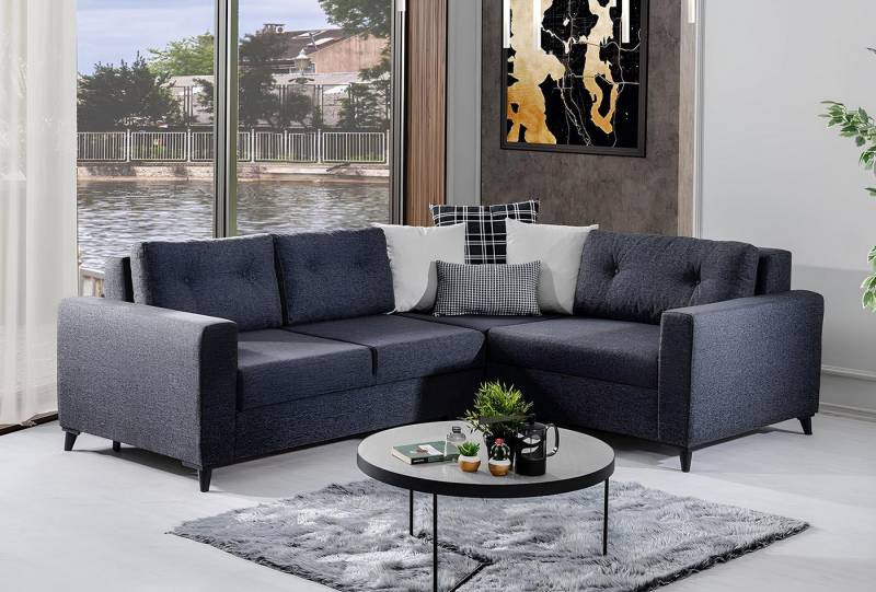 JVmoebel Ecksofa Dunkelgraues Designer Ecksofa mit Schlaffunktion für das Wohnzimmer, 1 Teile, Made in Europa JVmoebel Ecksofa Dunkelgraues Designer Ecksofa mit Schlaffunktion für das Wohnzimmer, 1 Teile, Made in Europa von JVmoebel