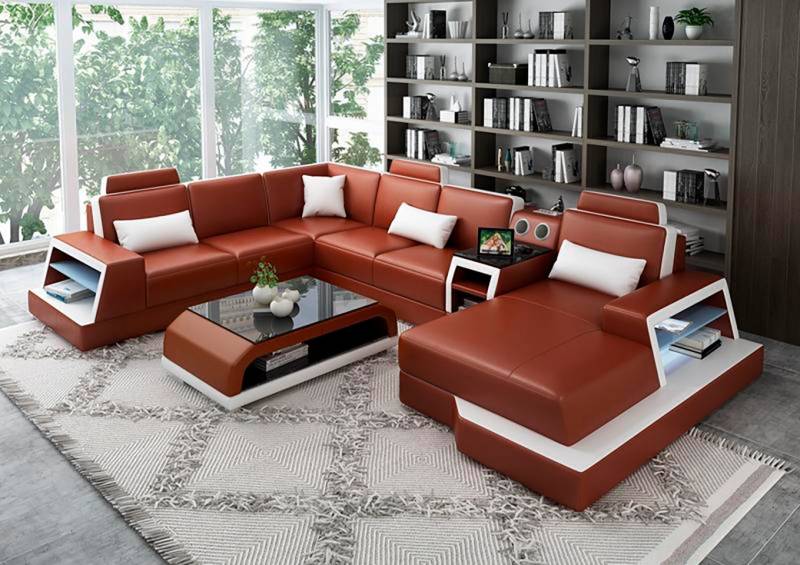 JVmoebel Wohnlandschaft Eck Sofa Couch Polster Eck Wohnlandschaft Bluetooth Boxen Beleuchtet, Made in Europa von JVmoebel