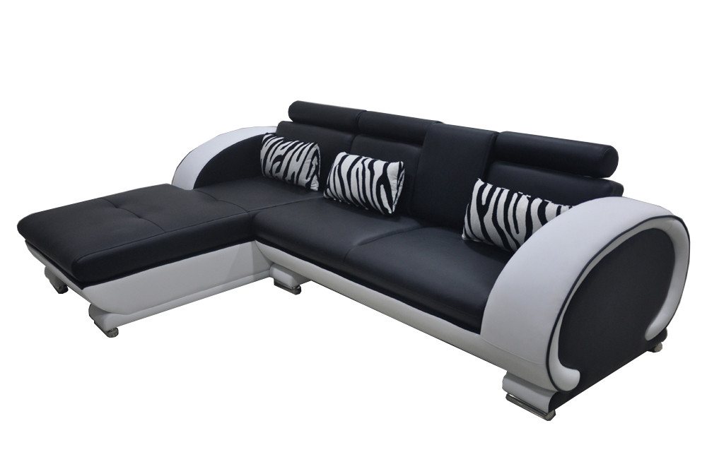 JVmoebel Ecksofa Eck Sofa Leder + USB Eck Garnitur Wohn Ecke Landschaft L Form Polster, Made in Europa JVmoebel Ecksofa Eck Sofa Leder + USB Eck Garnitur Wohn Ecke Landschaft L Form Polster, Made in Europa von JVmoebel