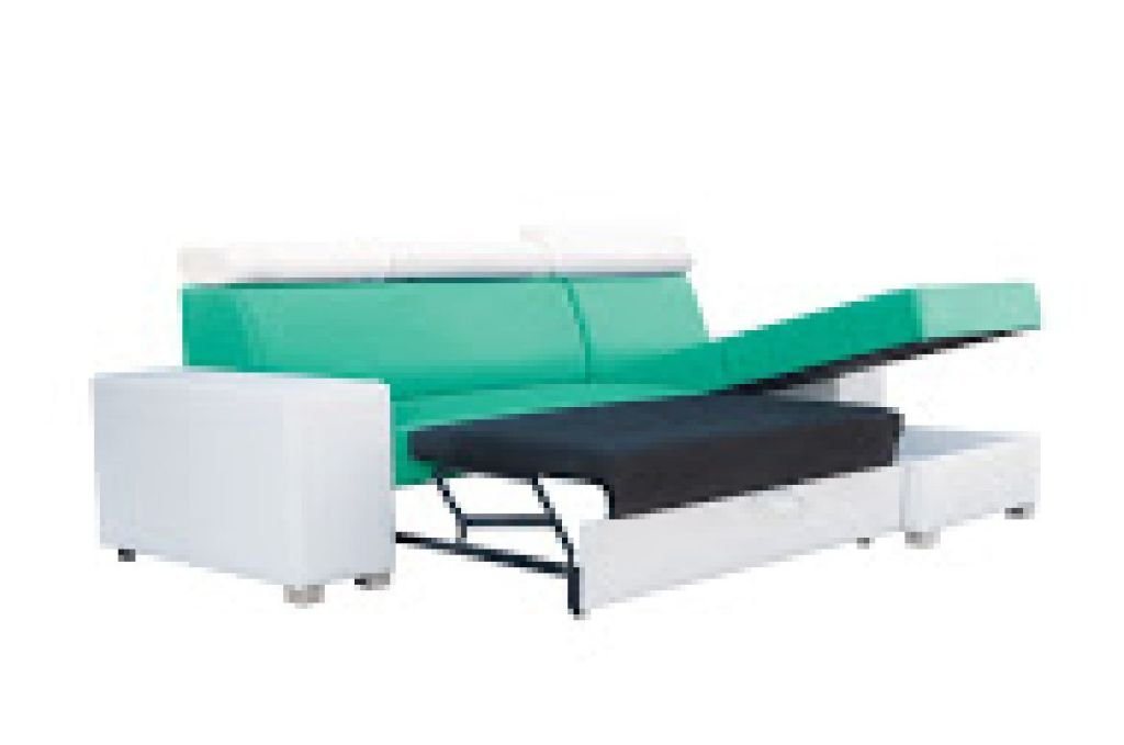 JVmoebel Ecksofa Eckgarnitur Sofa Designer Sofa Bettfunktion Bettkasten Schlafsofa, Mit Bettfunktion von JVmoebel