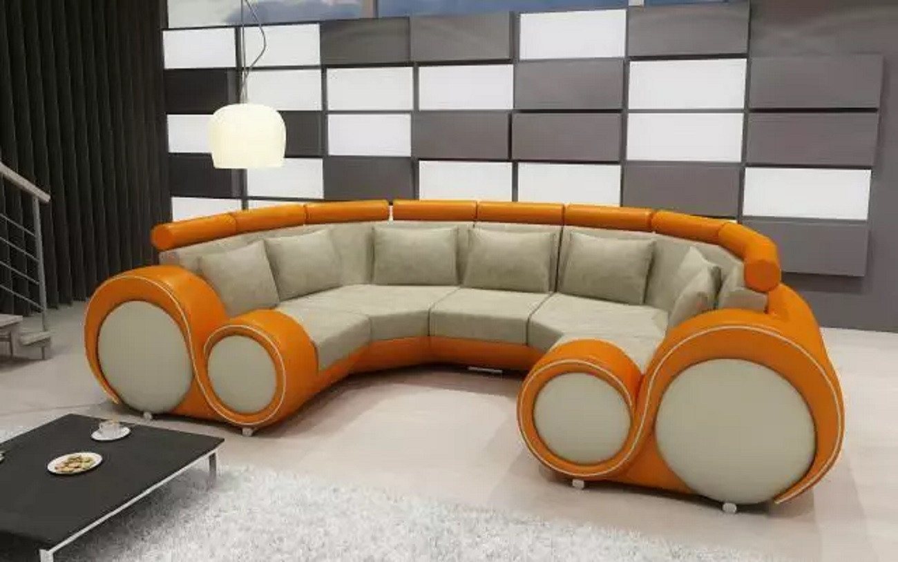 JVmoebel Wohnlandschaft Ecksofa + USB Wohnlandschaft U Form Textil Big XXL Ecksofa Stoff, Made in Europa JVmoebel Wohnlandschaft Ecksofa + USB Wohnlandschaft U Form Textil Big XXL Ecksofa Stoff, Made in Europa von JVmoebel
