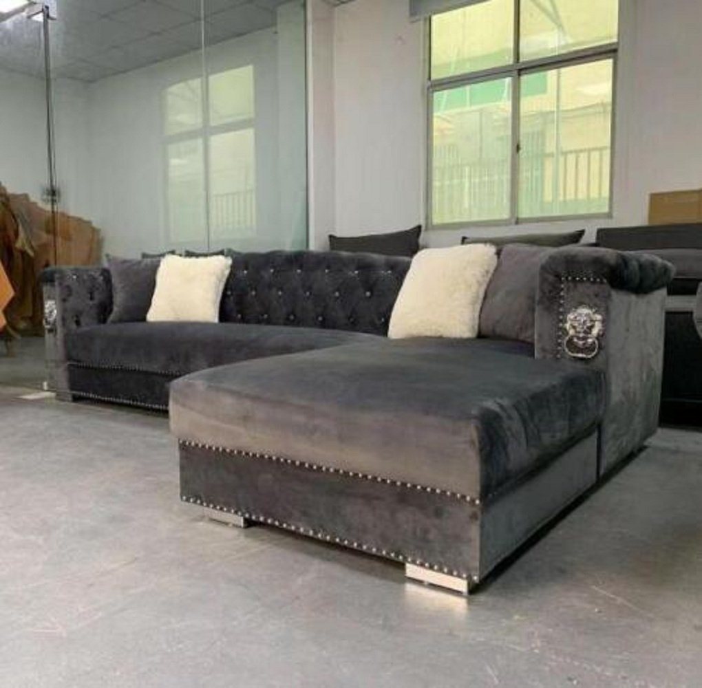 JVmoebel Ecksofa Ecksofa Couch Sofa Eckgarnitur Design Couchen Wohnlandschaft Grau, 1 Teile, Made in Europa von JVmoebel