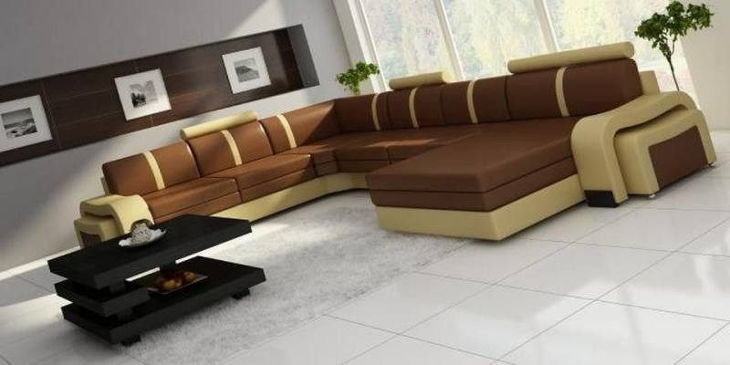 JVmoebel Wohnlandschaft Ecksofa Eckcouch NEU Wohnlandschaft Sofa Polster Ledersofa mit USB, 1 Teile, Made in Europa von JVmoebel