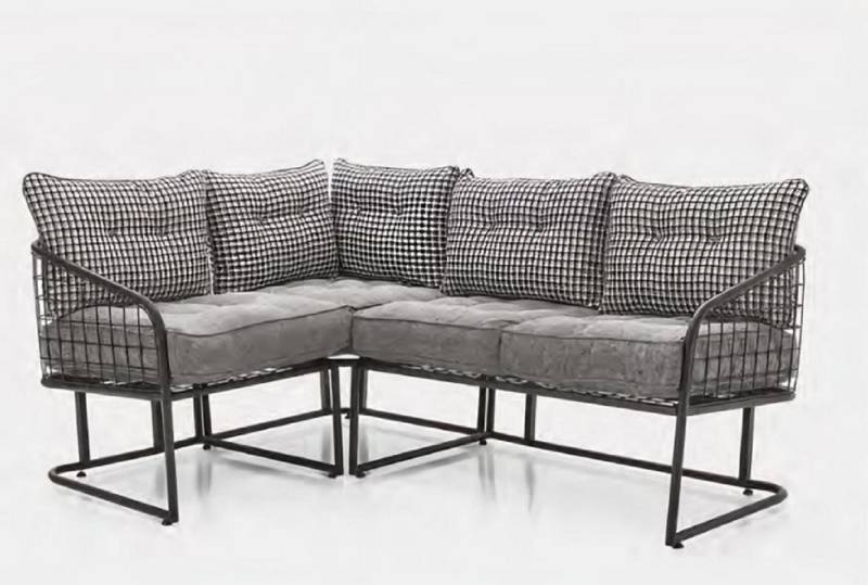 JVmoebel Gartensofa Ecksofa L-Form Eckcouch Sofa Sitzgruppe mit Kissen Esszimmer Terrasse, 1 Teile, Made in Europa von JVmoebel