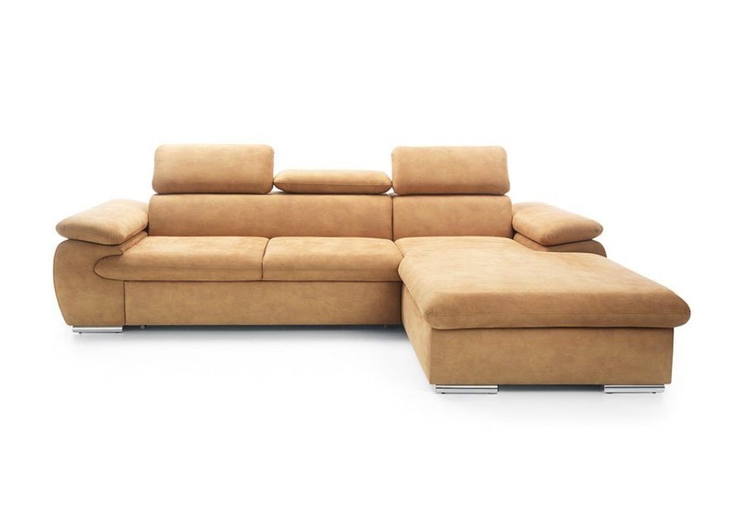 JVmoebel Ecksofa Ecksofa L-form Schlafsofa Ecksofa Eckcouch Bettkasten Sofa, Mit Bettfunktion von JVmoebel