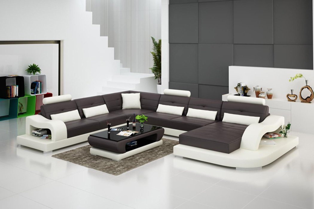 JVmoebel Ecksofa Ecksofa Sofa Couch Polster Eck Sitz Wohnlandschaft Garnitur U Form, Made in Europe von JVmoebel