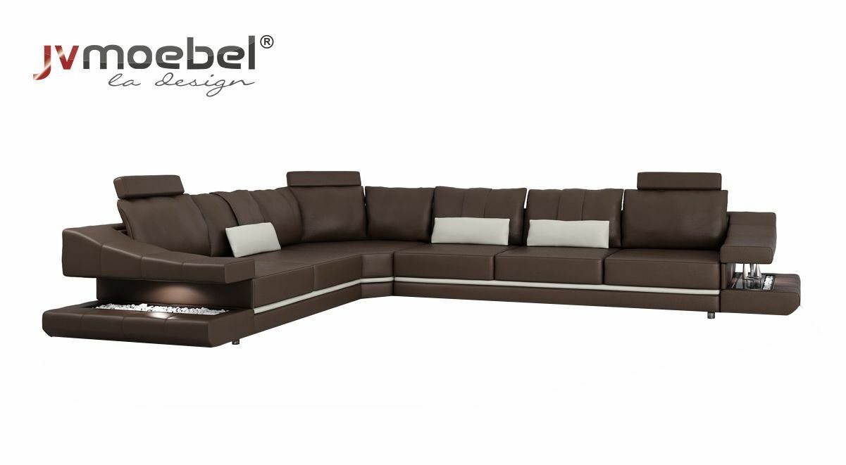 JVmoebel Ecksofa Ecksofa Sofa Couch Polster EckSoga Wohnlandschaft Textil Eck L Form, Made in Europe von JVmoebel