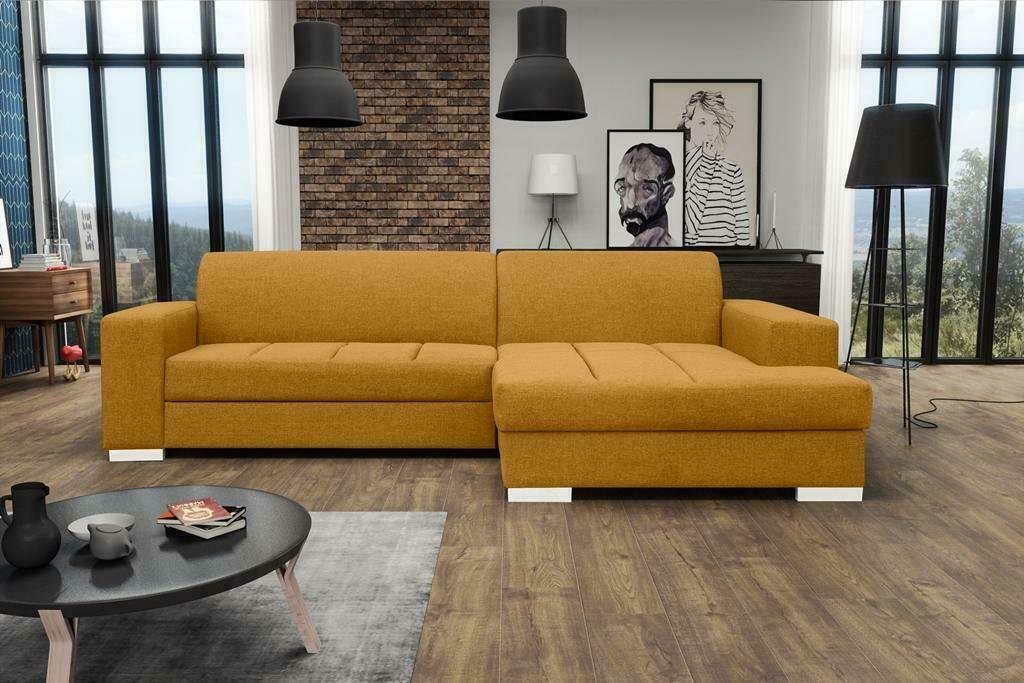 JVmoebel Ecksofa Ecksofa Sofa Couch Schlaf Polster Eck Garnitur Wohnlandschaft Bett von JVmoebel