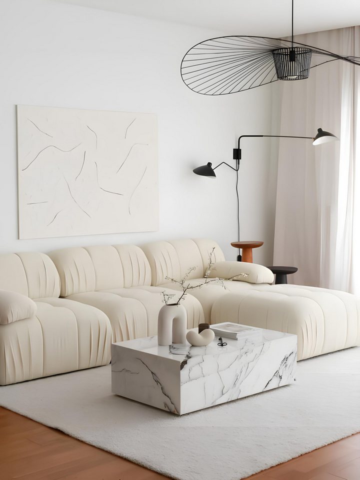 JVmoebel Ecksofa Ecksofa Sofa Polstersofa L Form Eckgarnitur Couch Beige Modern Polster, Made in Europa von JVmoebel