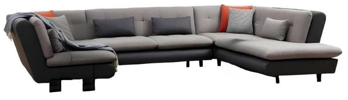 JVmoebel Wohnlandschaft Ecksofa U-Form Wohnzimmer Textil Material mit Kissen Modern Design, 5 Teile, Made in Europa JVmoebel Wohnlandschaft Ecksofa U-Form Wohnzimmer Textil Material mit Kissen Modern Design, 5 Teile, Made in Europa von JVmoebel