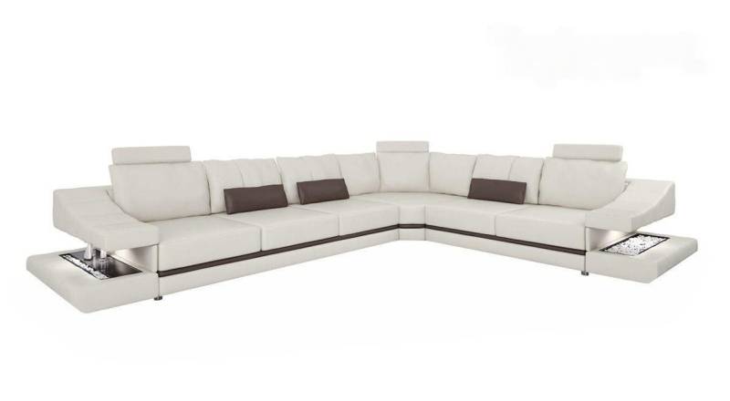 JVmoebel Ecksofa Ecksofa Weiß aus Leder/Textil - Schlafsofa mit Funktionen, Made in Europa JVmoebel Ecksofa Ecksofa Weiß aus Leder/Textil - Schlafsofa mit Funktionen, Made in Europa von JVmoebel