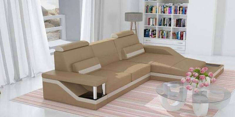 JVmoebel Ecksofa Wohnlandschaft Sofa +USB Eck Garnitur Leder Textil Stoff Möbel, 1 Teile, Made in Europa von JVmoebel