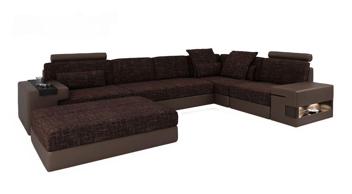 JVmoebel Ecksofa Ecksofa mit Hocker Braun L-Form für das Wohnzimmer Möbel Set, 2 Teile, Made in Europa JVmoebel Ecksofa Ecksofa mit Hocker Braun L-Form für das Wohnzimmer Möbel Set, 2 Teile, Made in Europa von JVmoebel