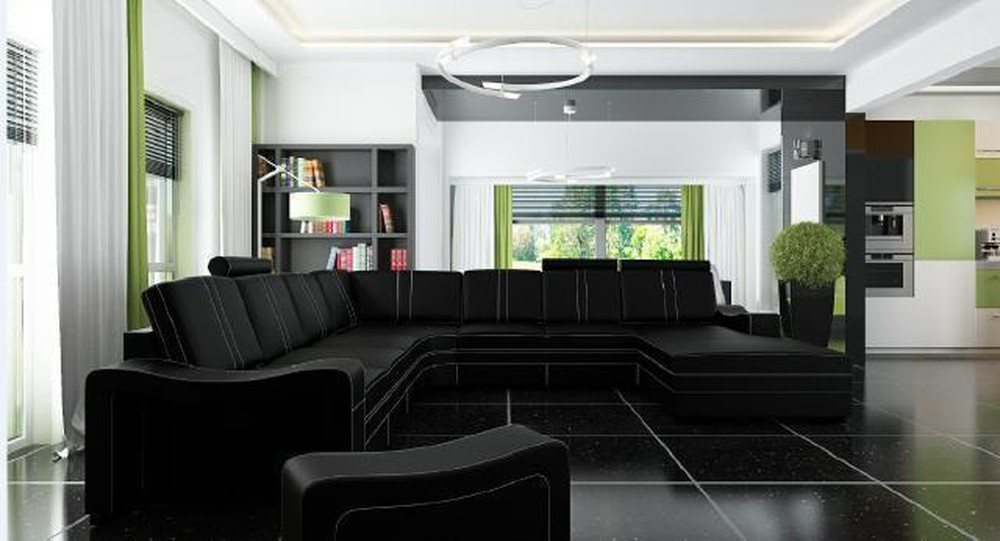 JVmoebel Ecksofa Ecksofa mit USB-Steckdosen - Ledercouch Wohnlandschaft, Made in Europa JVmoebel Ecksofa Ecksofa mit USB-Steckdosen - Ledercouch Wohnlandschaft, Made in Europa von JVmoebel