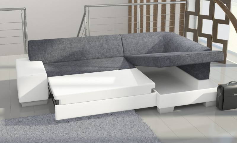 JVmoebel Ecksofa Elegante Leder Couchgarnitur für das Wohnzimmer – Wohnlandschaft Sofa, Made in Europa von JVmoebel