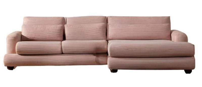JVmoebel Ecksofa Exklusive Rosa Eckcouch Designer Wohnzimmer L-Form Sofa Polster Möbel, Made in Europa von JVmoebel