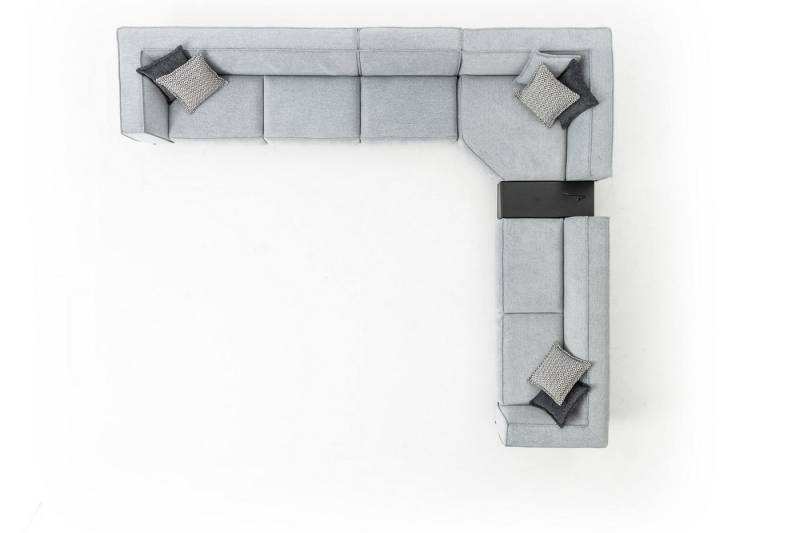 JVmoebel Ecksofa Grau Polstersofa in L-Form für modernes Wohnzimmer Design, Made in Europa JVmoebel Ecksofa Grau Polstersofa in L-Form für modernes Wohnzimmer Design, Made in Europa von JVmoebel