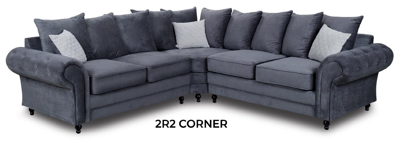 JVmoebel Ecksofa Graues L-Form Sofa aus Textil – Stilvolles Polstermöbel, Made in Europa JVmoebel Ecksofa Graues L-Form Sofa aus Textil – Stilvolles Polstermöbel, Made in Europa von JVmoebel