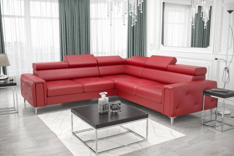 JVmoebel Ecksofa Graues Luxus Ecksofa Moderne Wohnlandschaft Polster Sofa Neu, Made in Europe von JVmoebel