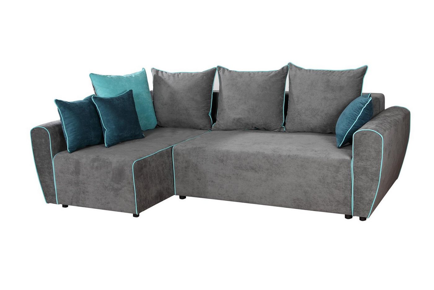 JVmoebel Ecksofa Großes Ecksofa Schlafcouch Polsterung Wohnlandschaft Stoff, Made in Europa von JVmoebel