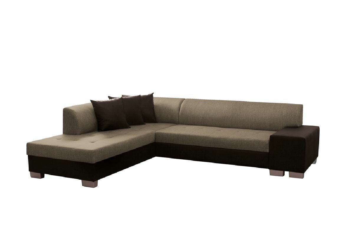 JVmoebel Ecksofa L-Form Designer Sofa mit Bettfunktion Wohnlandschaft Schlafsofa, Mit Bettfunktion von JVmoebel