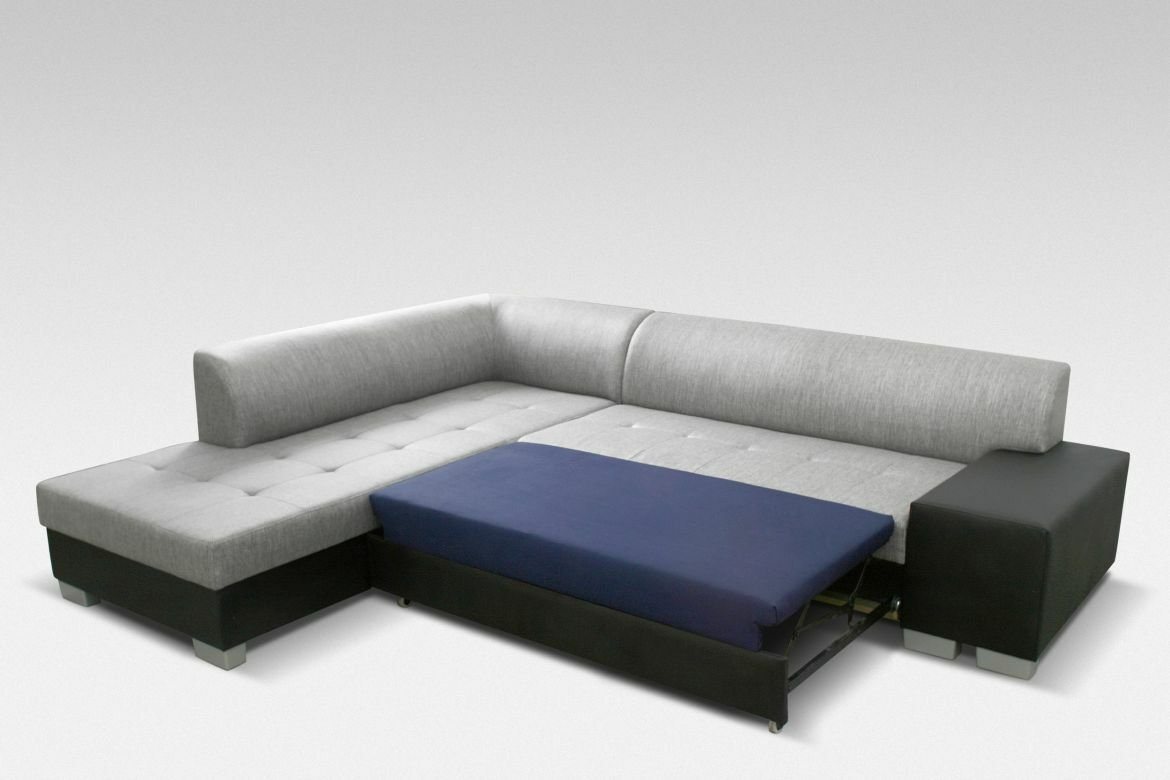 JVmoebel Ecksofa L-Form Designer Sofa mit Bettfunktion Wohnlandschaft Schlafsofa, Mit Bettfunktion von JVmoebel