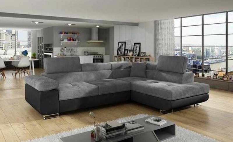 JVmoebel Ecksofa L Form Ecksofa Textil Design Sofa Ecke Eckcouch, Made in Europa von JVmoebel