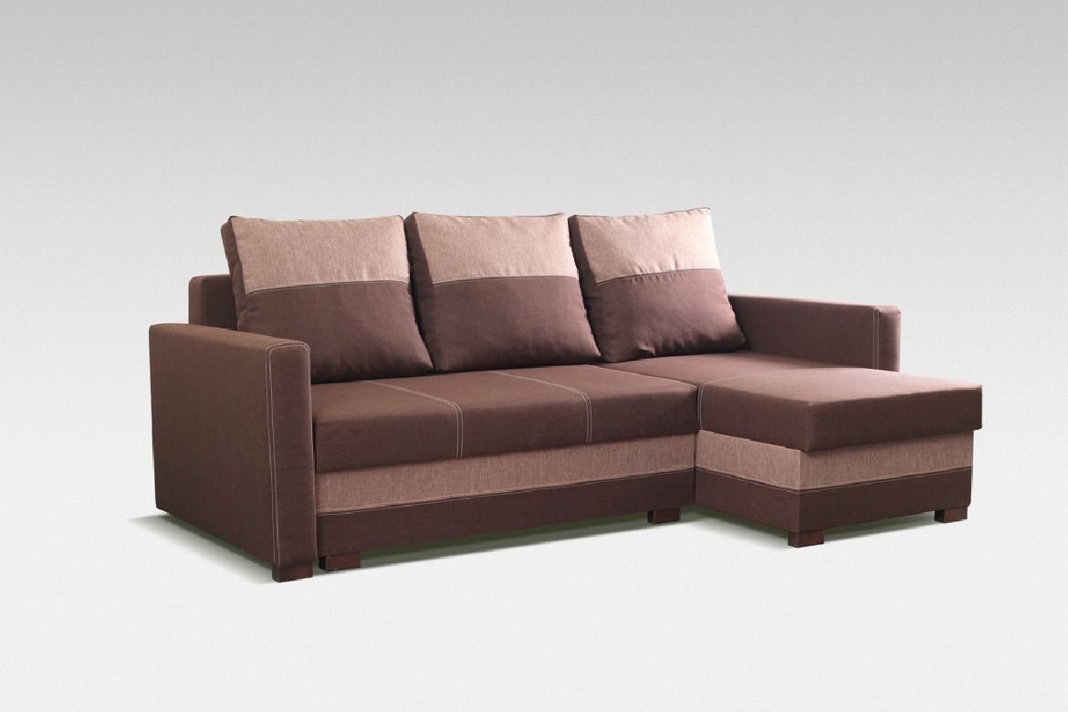 JVmoebel Ecksofa L-Form Sofa Designer mit Bettfunktion Wohnlandschaft Schlafsofa, Mit Bettfunktion von JVmoebel