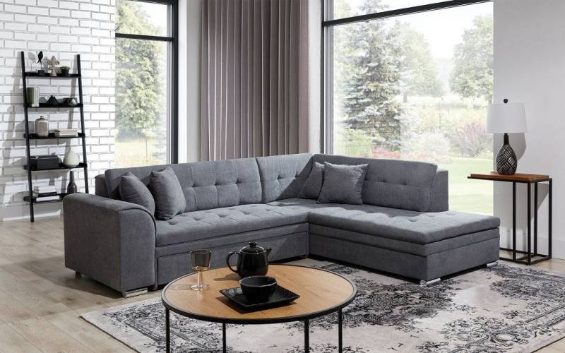 JVmoebel Ecksofa L-Form Wohnlandschaft Designer Sofa Couch Polster Sitz Garten, Made in Europa von JVmoebel