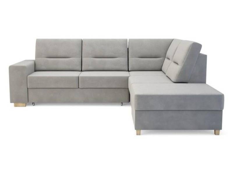 JVmoebel Ecksofa L-förmiges Design-Sofa mit Bettfunktion aus Leder und Textil, Made in Europa von JVmoebel