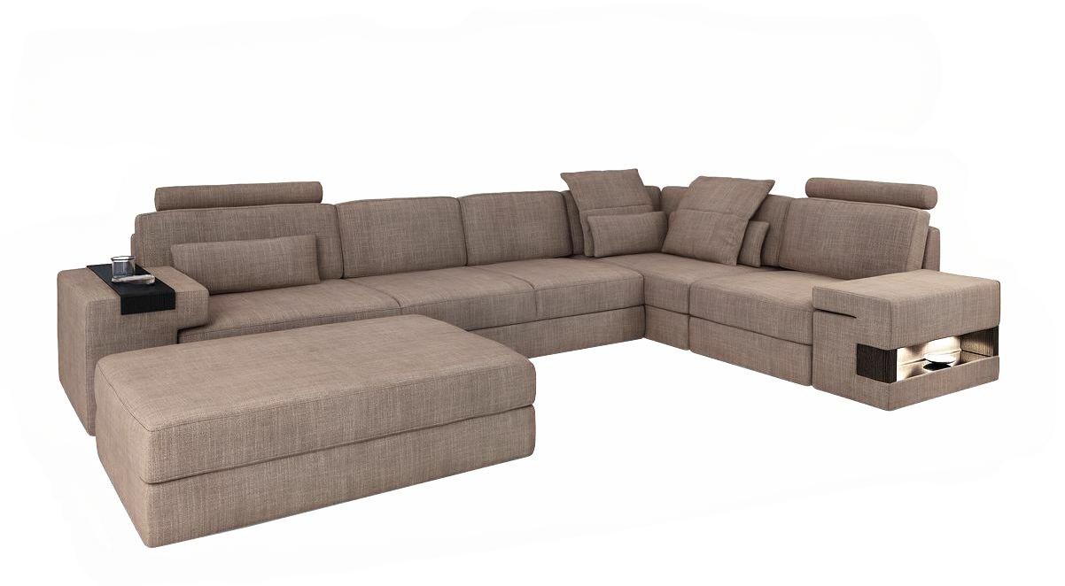 JVmoebel Ecksofa L-förmiges Sofa-Set aus Textil in Hellbraun, Wohnlandschaft, Made in Europa JVmoebel Ecksofa L-förmiges Sofa-Set aus Textil in Hellbraun, Wohnlandschaft, Made in Europa von JVmoebel