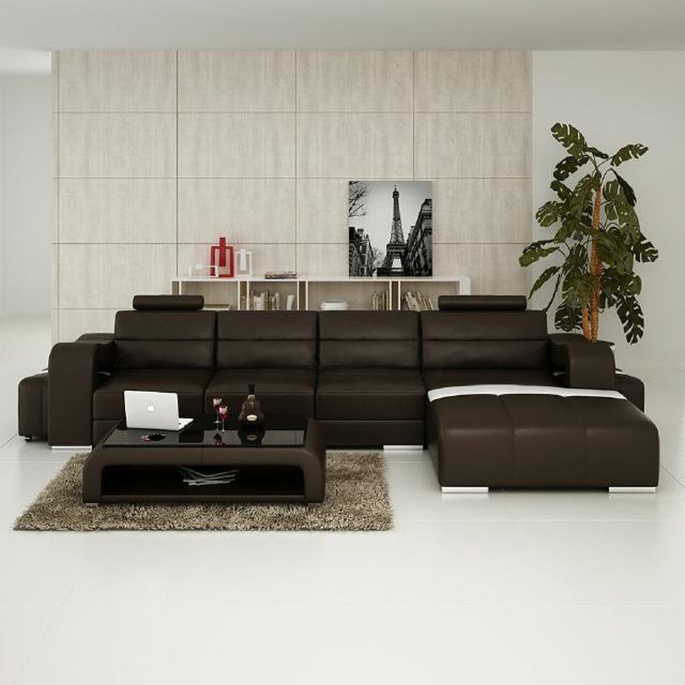 JVmoebel Ecksofa LEDERSOFA ECKSOFA COUCH DESIGNER PISA WOHNLANDSCHAFT COUCH Neu SOFA L, Made in Europa von JVmoebel