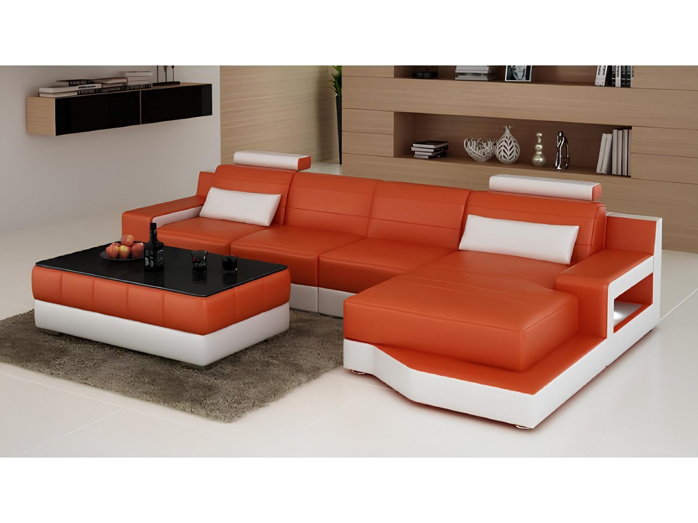 JVmoebel Ecksofa LEDERSOFA ECKSOFA "FARBWAHL" SOFA COUCH GARNITUR WOHNLANDSCHAFT, 1 Teile, Made in Europa JVmoebel Ecksofa LEDERSOFA ECKSOFA "FARBWAHL" SOFA COUCH GARNITUR WOHNLANDSCHAFT, 1 Teile, Made in Europa von JVmoebel