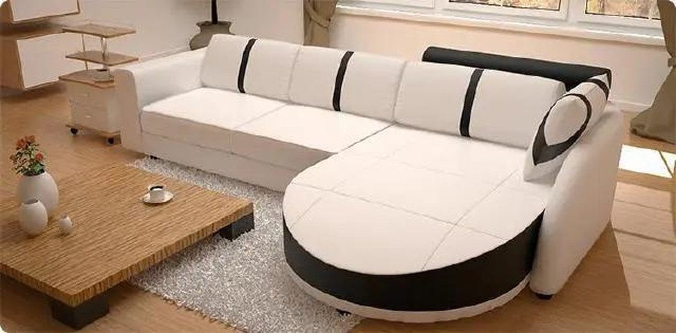 JVmoebel Ecksofa LEDERSOFA ECKSOFA MIT BETTFUNKTION DESIGNERSOFA SCHLAFSOFA, Made in Europa JVmoebel Ecksofa LEDERSOFA ECKSOFA MIT BETTFUNKTION DESIGNERSOFA SCHLAFSOFA, Made in Europa von JVmoebel