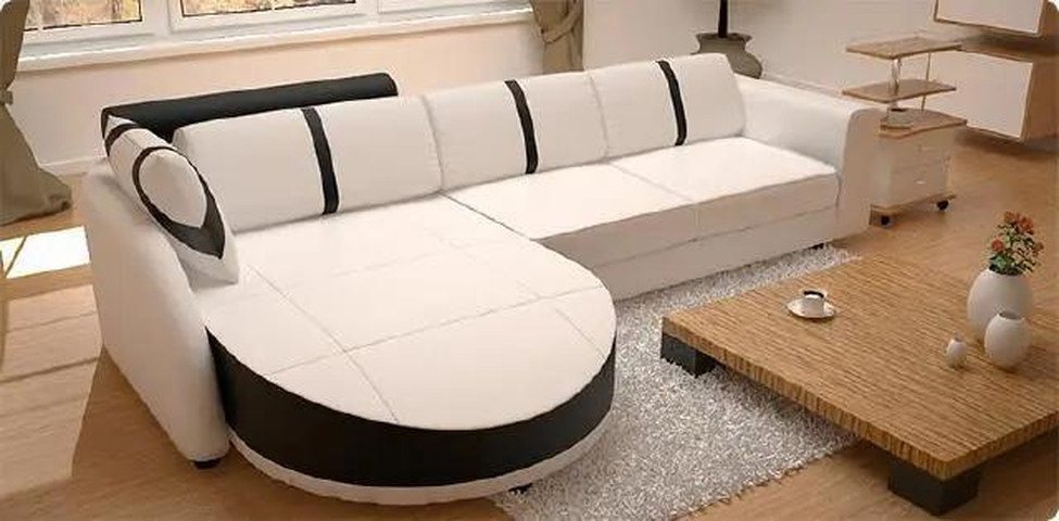 JVmoebel Ecksofa LEDERSOFA ECKSOFA MIT BETTFUNKTION DESIGNERSOFA SCHLAFSOFA, Made in Europa JVmoebel Ecksofa LEDERSOFA ECKSOFA MIT BETTFUNKTION DESIGNERSOFA SCHLAFSOFA, Made in Europa von JVmoebel
