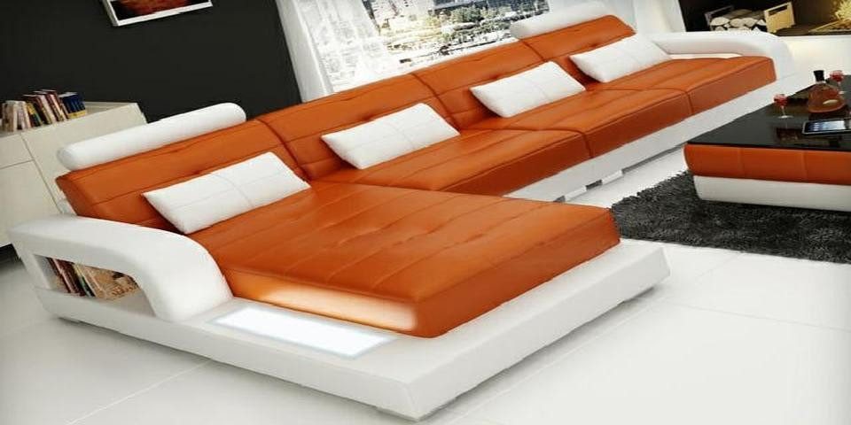JVmoebel Ecksofa LEDERSOFA SOFA ECKCOUCH USB SOFAGARNITUR COUCH WOHNLANDSCHAFT, 1 Teile, Made in Europa JVmoebel Ecksofa LEDERSOFA SOFA ECKCOUCH USB SOFAGARNITUR COUCH WOHNLANDSCHAFT, 1 Teile, Made in Europa von JVmoebel