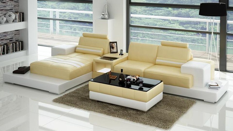 JVmoebel Ecksofa Ledersofa Couch Wohnlandschaft Ecksofa Eck Garnitur Design Modern Sofa, Made in Europa JVmoebel Ecksofa Ledersofa Couch Wohnlandschaft Ecksofa Eck Garnitur Design Modern Sofa, Made in Europa von JVmoebel