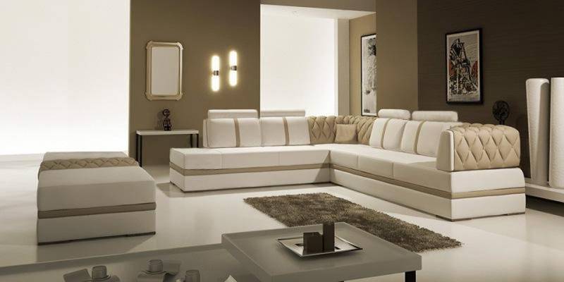 JVmoebel Ecksofa Ledersofa Couch Wohnlandschaft Ecksofa Eck Garnitur Design Modern Sofa, Made in Europa von JVmoebel