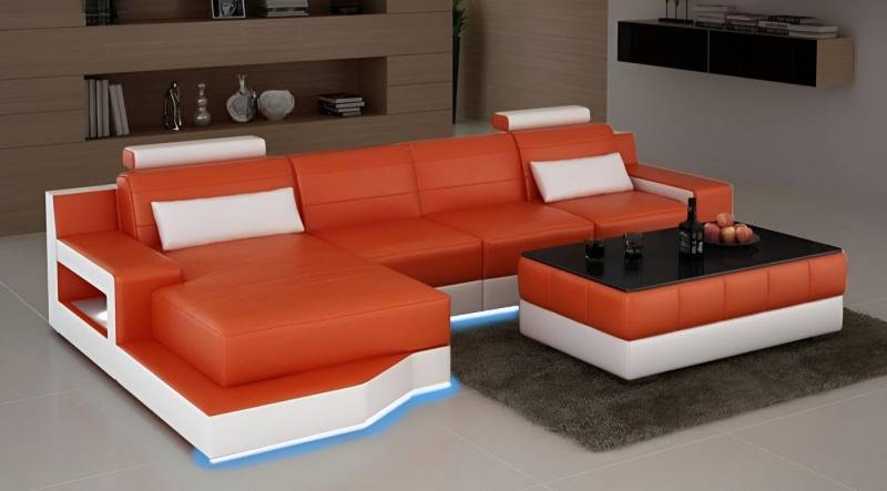 JVmoebel Ecksofa Ledersofa Ecksofa Massanfertigung Sofa USB L-Form Bettfunktion, Made in Europa JVmoebel Ecksofa Ledersofa Ecksofa Massanfertigung Sofa USB L-Form Bettfunktion, Made in Europa von JVmoebel