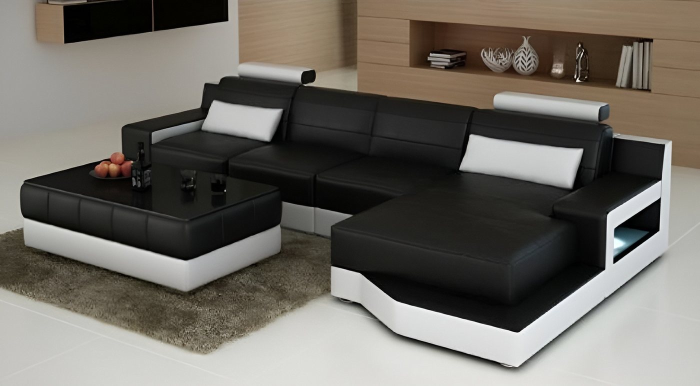 JVmoebel Ecksofa Ledersofa Ecksofa Massanfertigung Sofa USB L-Form Bettfunktion, Made in Europa JVmoebel Ecksofa Ledersofa Ecksofa Massanfertigung Sofa USB L-Form Bettfunktion, Made in Europa von JVmoebel