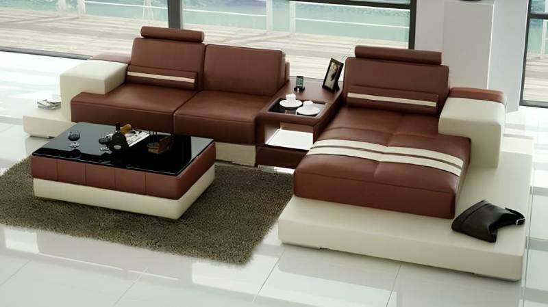 JVmoebel Ecksofa Ledersofa Ecksofa Sofa Couch Design Sitz Polster Garnitur, 1 Teile, Made in Europa JVmoebel Ecksofa Ledersofa Ecksofa Sofa Couch Design Sitz Polster Garnitur, 1 Teile, Made in Europa von JVmoebel