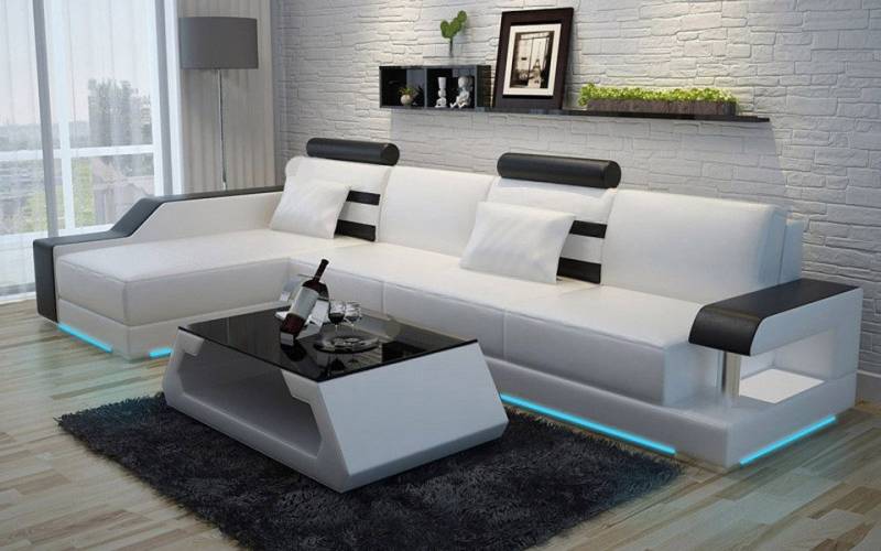 JVmoebel Ecksofa Ledersofa Maßfertigung Couch Wohnlandschaft Ecksofa Garnitur Design, Made in Europa von JVmoebel