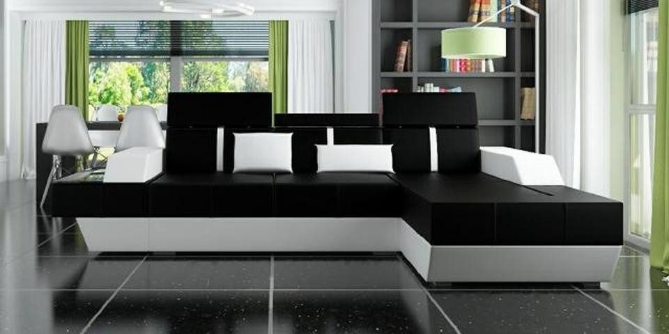 JVmoebel Ecksofa Ledersofa Wohnlandschaft Couch Sofa Ecksofa USB Leder Polster, 1 Teile, Made in Europa JVmoebel Ecksofa Ledersofa Wohnlandschaft Couch Sofa Ecksofa USB Leder Polster, 1 Teile, Made in Europa von JVmoebel