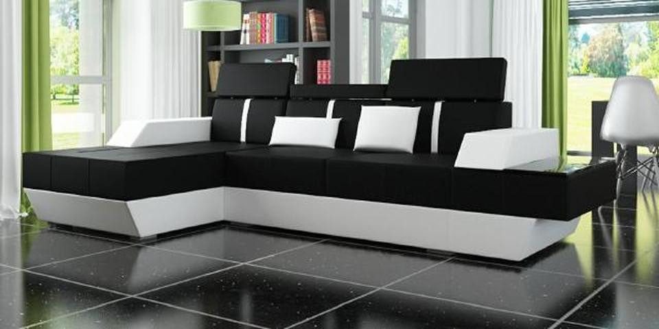 JVmoebel Ecksofa Ledersofa Wohnlandschaft Couch Sofa Ecksofa USB Leder Polster, 1 Teile, Made in Europa JVmoebel Ecksofa Ledersofa Wohnlandschaft Couch Sofa Ecksofa USB Leder Polster, 1 Teile, Made in Europa von JVmoebel