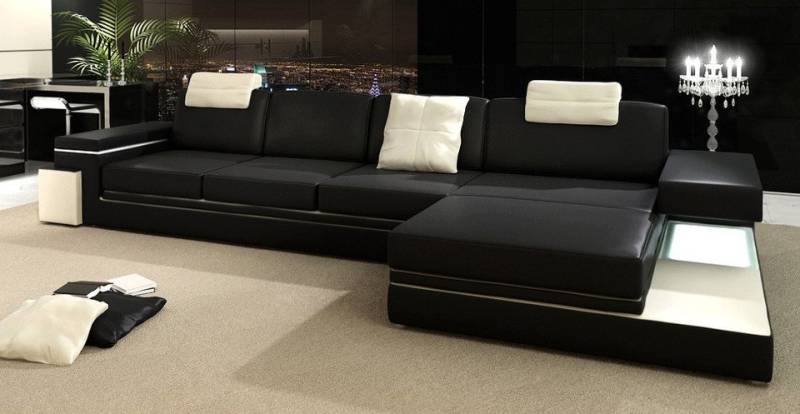 JVmoebel Ecksofa Ledersofa Wohnlandschaft XXL Ecksofa Bigsofa Design Couch Designersofa, Made in Europa von JVmoebel