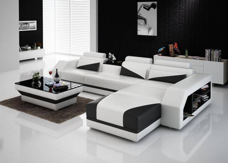 JVmoebel Wohnlandschaft Ledersofa mit USB,Wohnlandschaft Ecksofa Eck Garnitur Design Modern, Made in Europa von JVmoebel