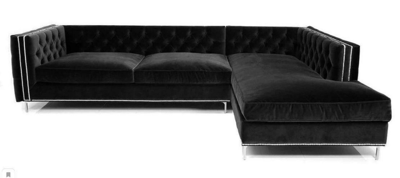 JVmoebel Ecksofa Luxriöse Blaue L-Form Couch modernes Ecksofa Polstermöbel Neu, Made in Europe von JVmoebel